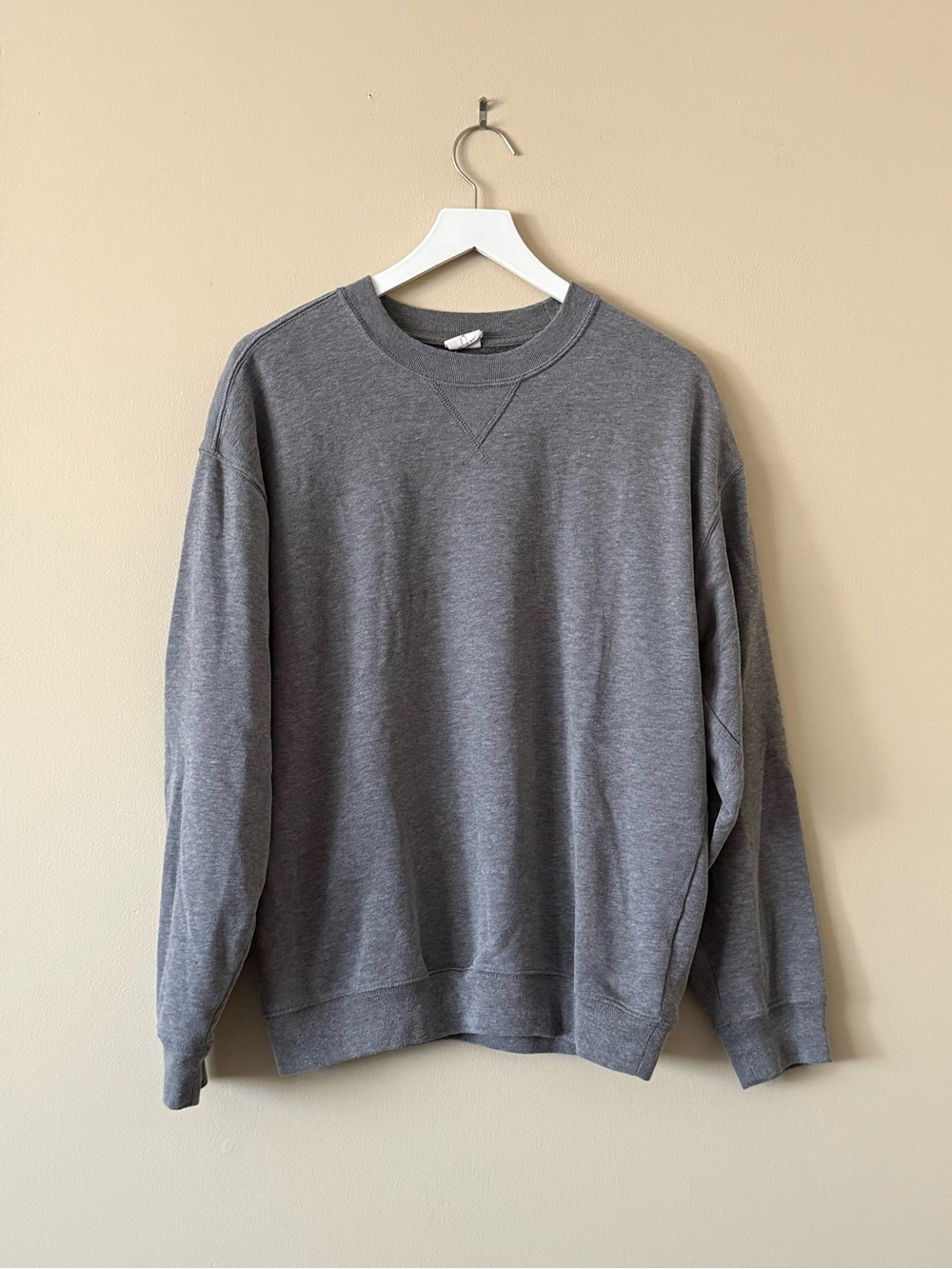 GAP Vintage Soft Men's Gray Crewneck Fleece Pullover Sweatshirt Size Medium